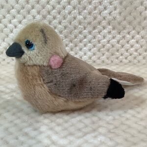 Wild Republic Audubon Mourning Dove Plush 7in Bird Sound Toy Working